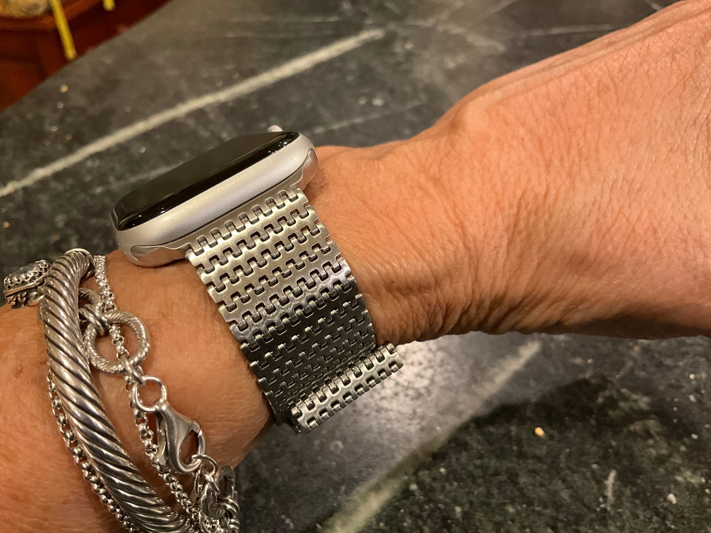 Customer photo review of Stella Magnetic Stainless Band