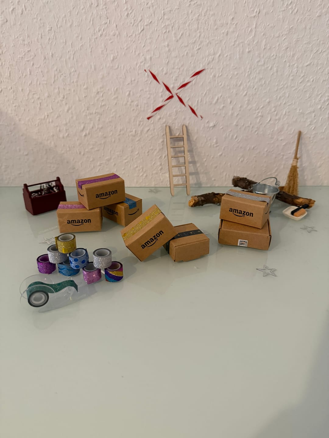 Customer photo review of Paketsendung für den Wichtel - 5 faltbare Boxen im Set