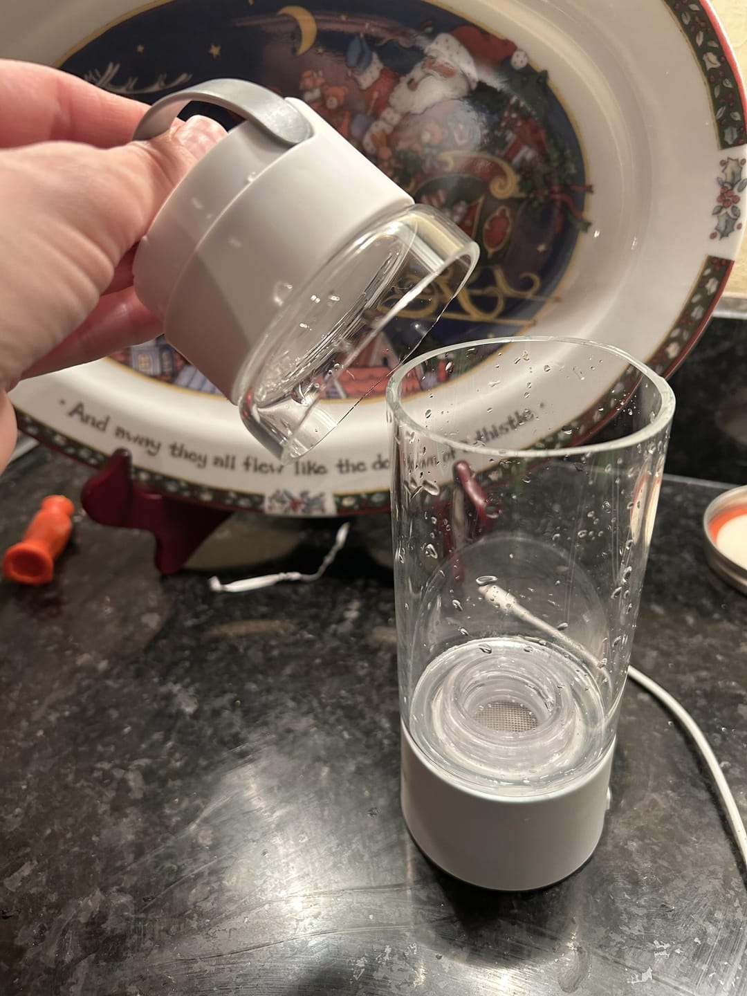 Customer photo review of Pro Hydrogen Water Bottle
