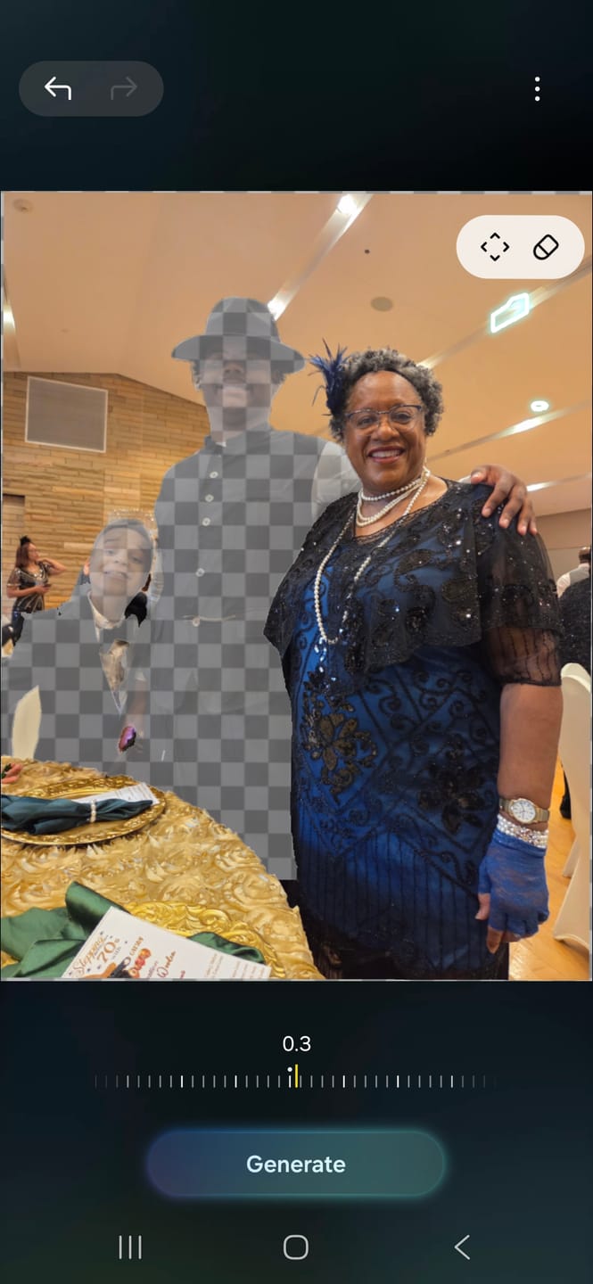 Customer photo review of 1920s Blue Evelyn Plus Size Gatsby Dress