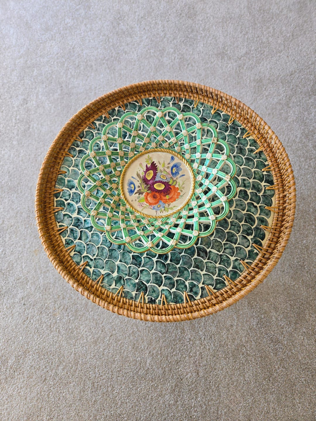 Customer photo review of Sirena Rattan Table Set