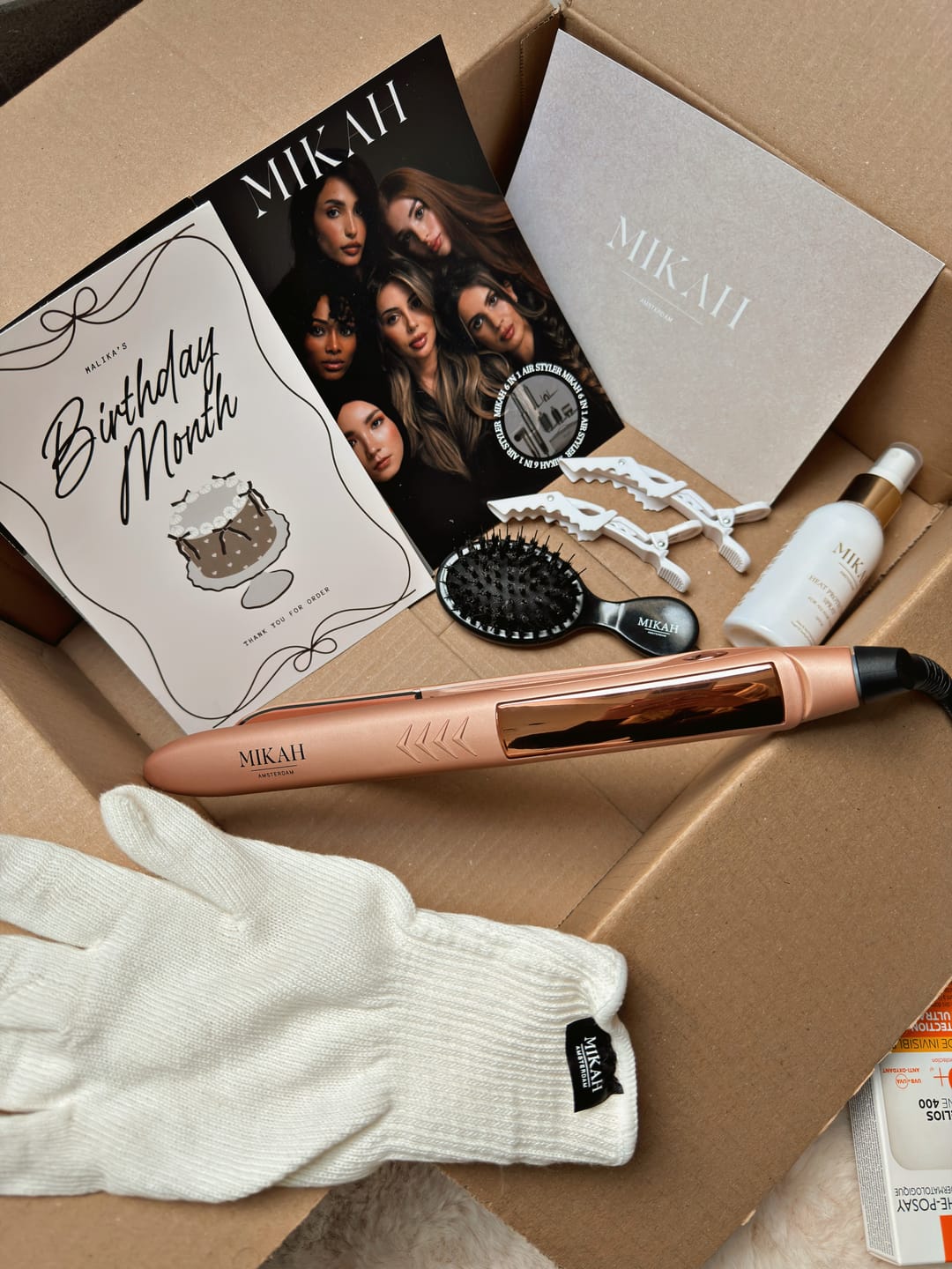 Customer photo review of MIKAH - Professional Long Slim Hair Straightener