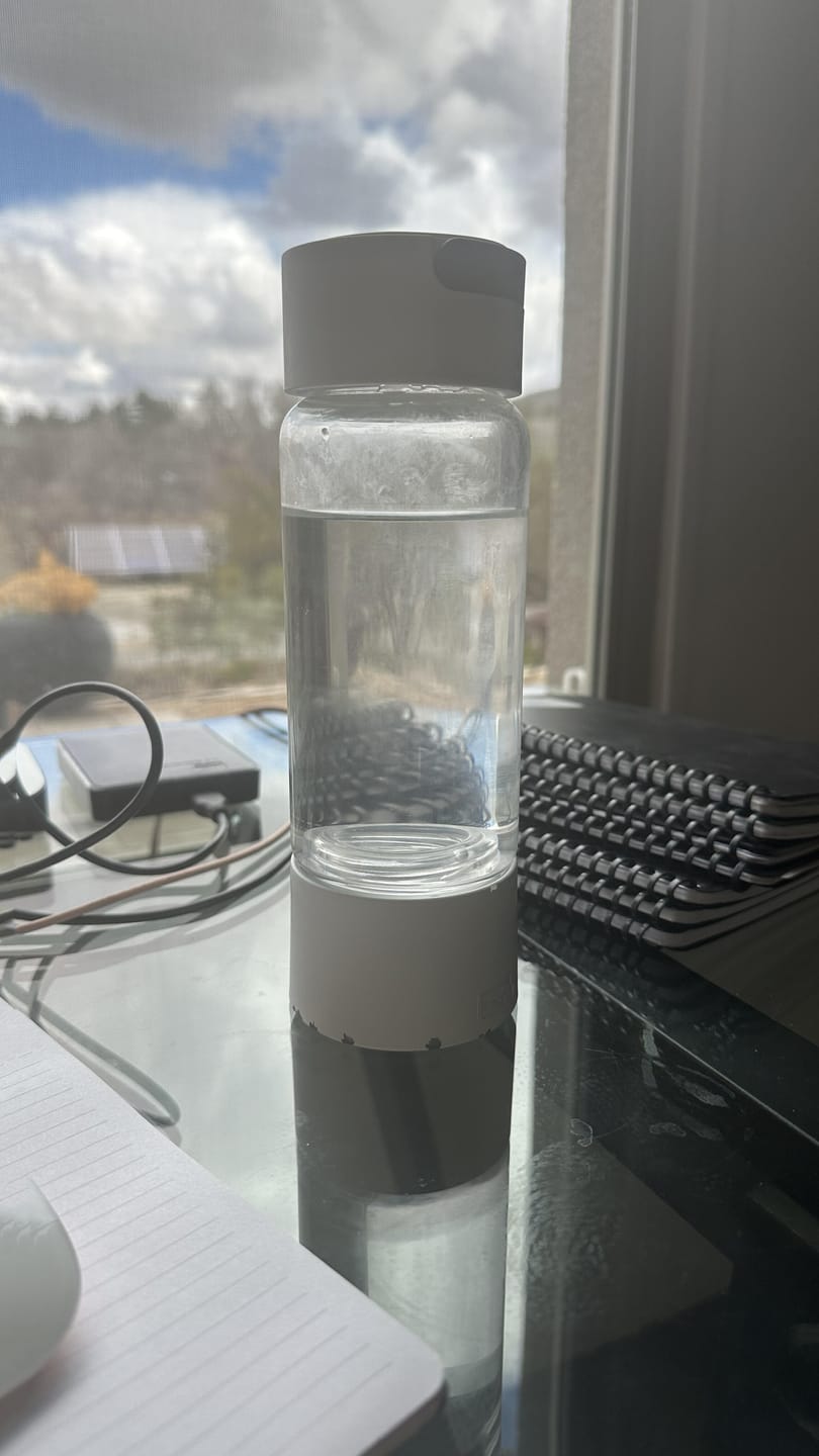 Customer photo review of Pro Hydrogen Water Bottle