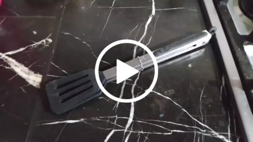 Customer video review of Stainless Steel Tong with silicon clipper