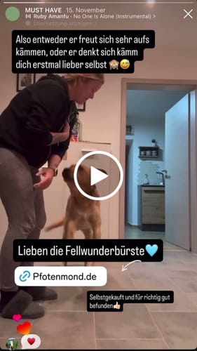 Customer video review of Fellwunder Bürste  - Der Bestseller