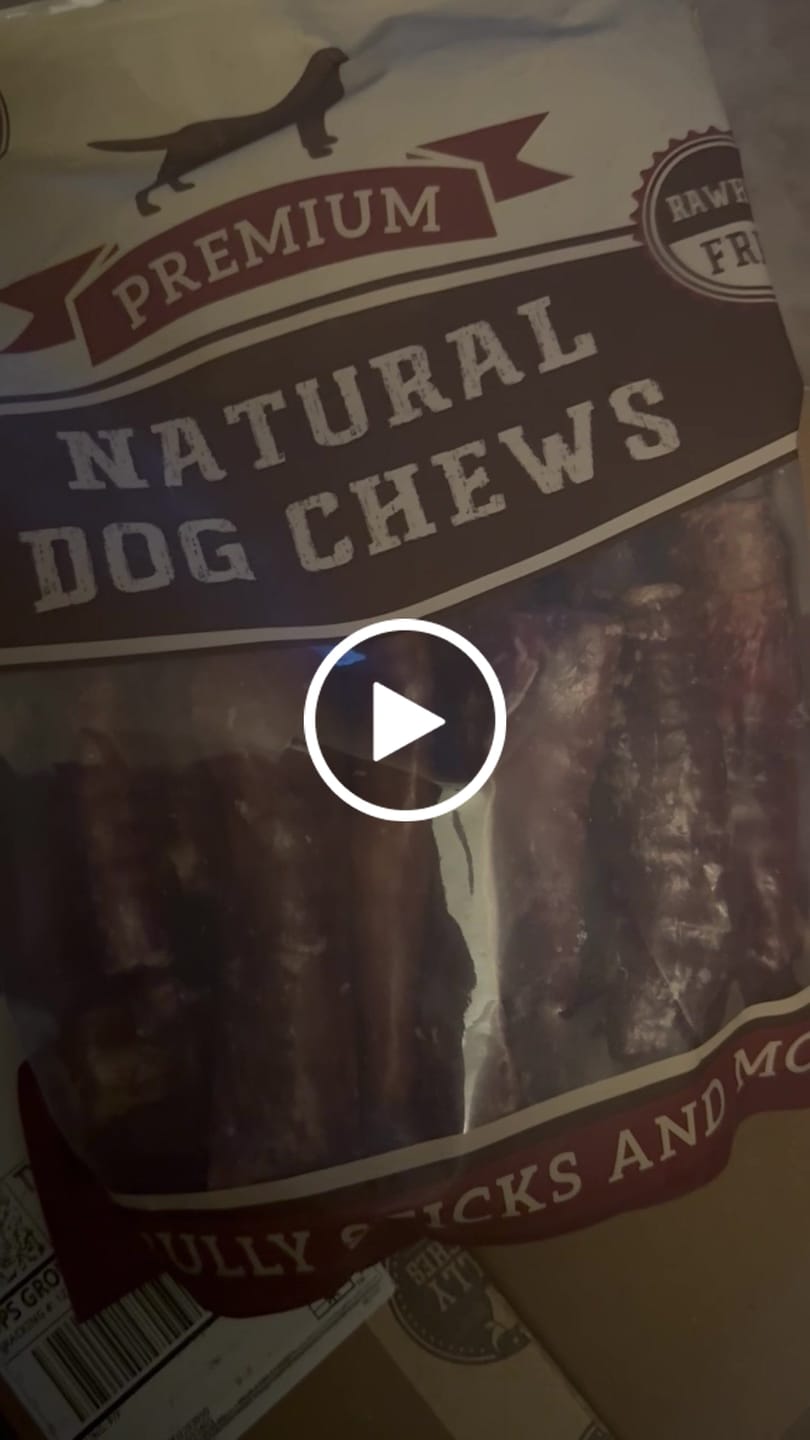 Customer video review of 6 Inch Trachea Wrapped in Jerky