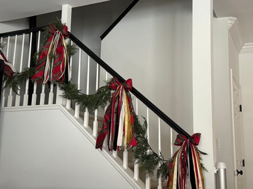 Customer photo review of Christmas Tradition Wreath Ribbon