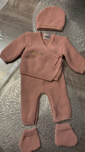 Customer photo review of Ensemble en maille Personnalisé