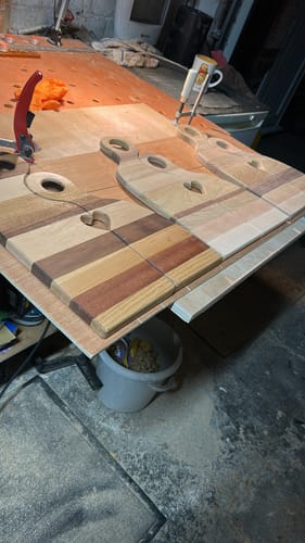 Customer photo review of 15.75x11.5" Small Romeo & Juliet With Heart Set Acrylic Router Template
