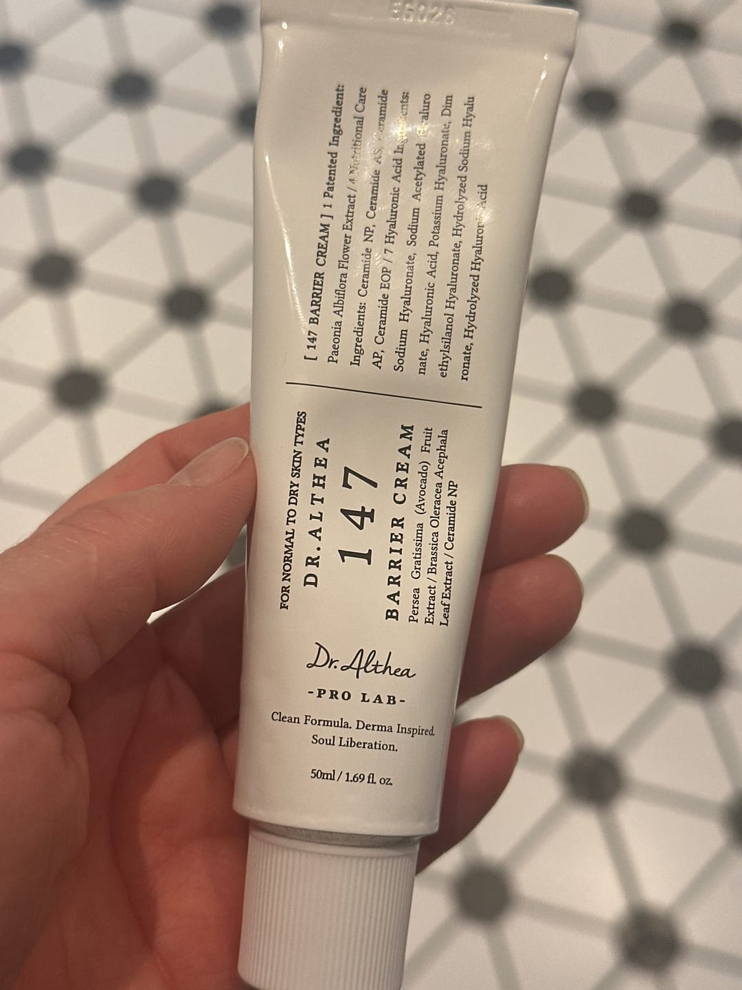 Customer photo review of Nomierinošs krēms ar azulēnu Dr. Althea 147 Barrier Cream