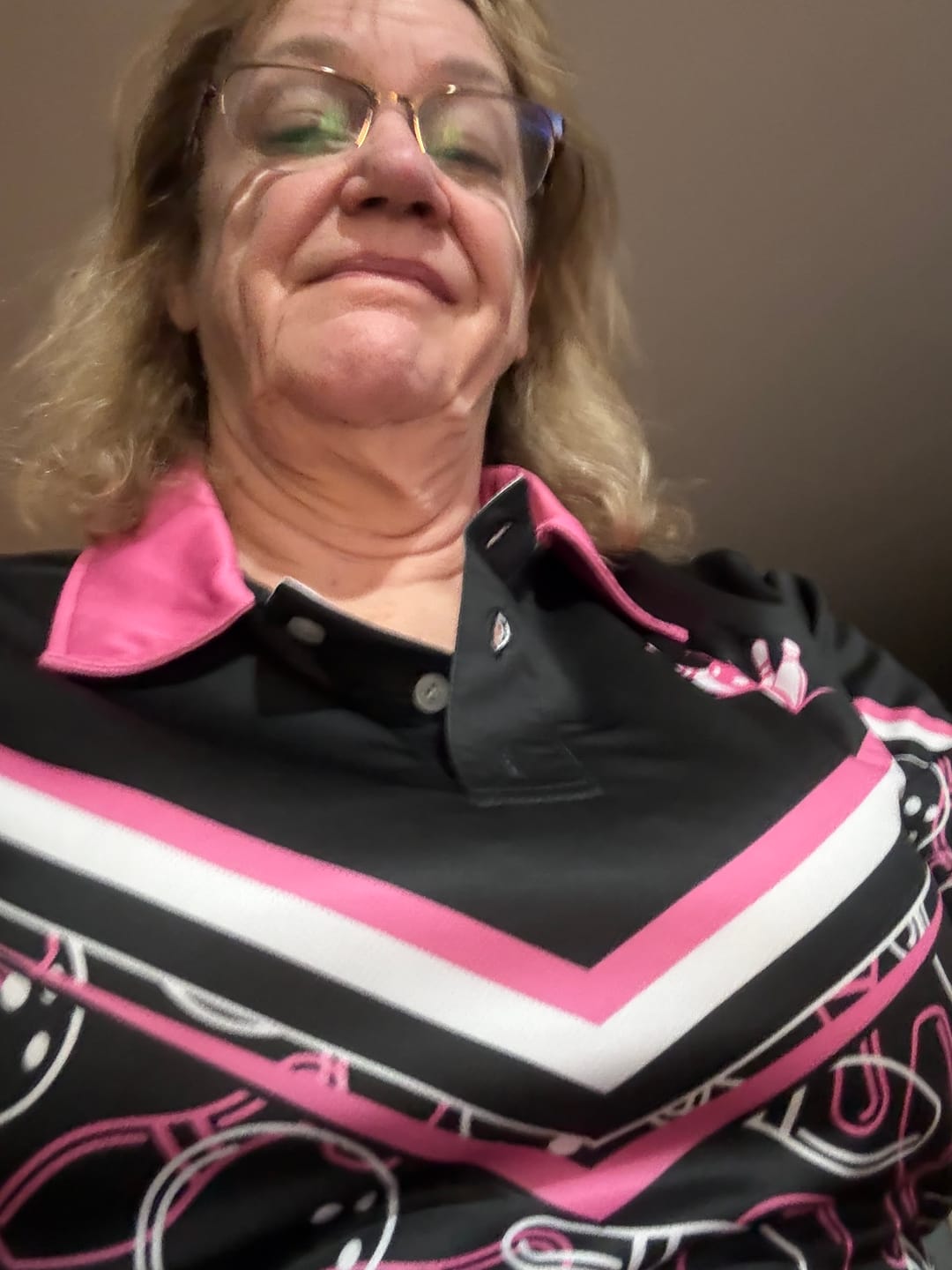 Customer photo review of Custom Womens Funny Bowling Shirts BW0040