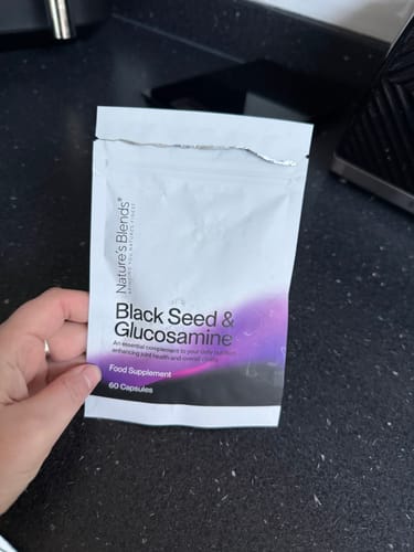 Customer photo review of Black Seed Oil & Natural Glucosamine Capsules