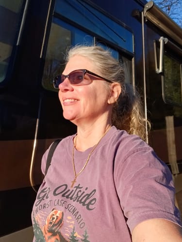 Customer photo review of Go Outside  T-shirt