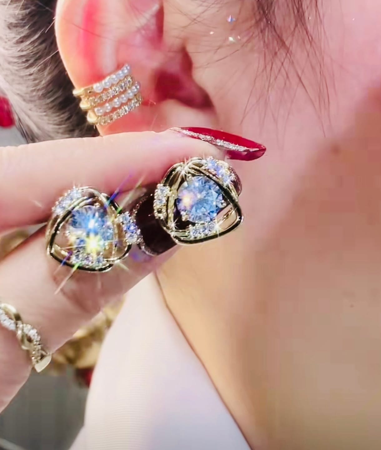 Customer photo review of Jayus Earrings