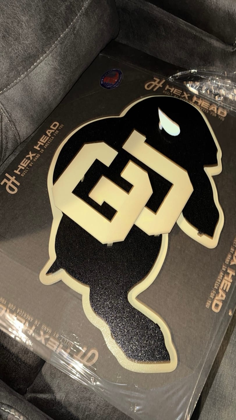 Customer photo review of Colorado Buffaloes 3D Vintage Metal Wall Art