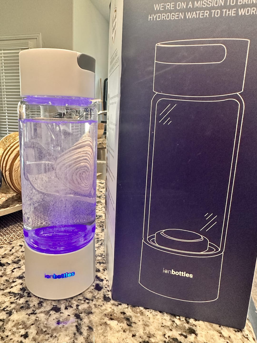 Customer photo review of Pro Hydrogen Water Bottle