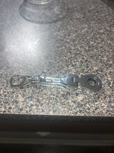 Customer photo review of 10mm Wrench Keychain