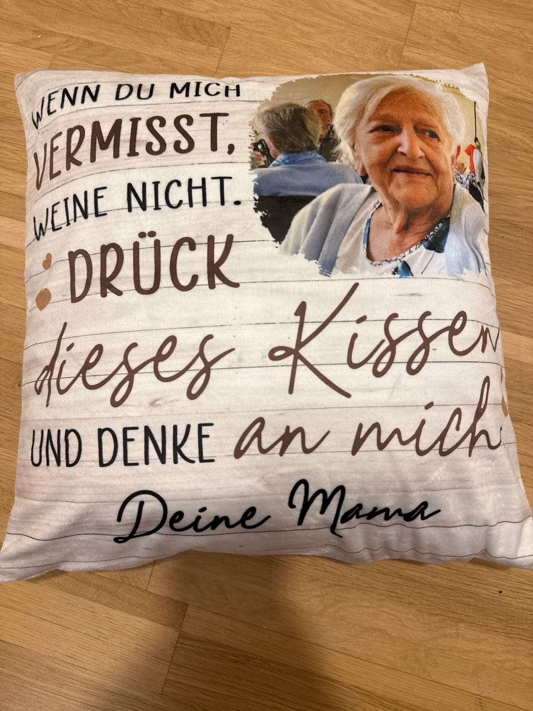 Customer photo review of Immer bei dir - Familien-Kissen