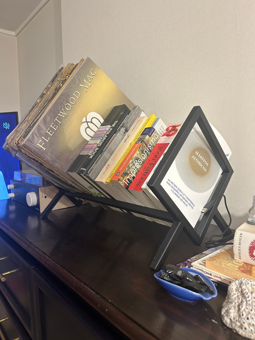Customer photo review of Porta Vinilos 50 │LUXE Metal BLACK