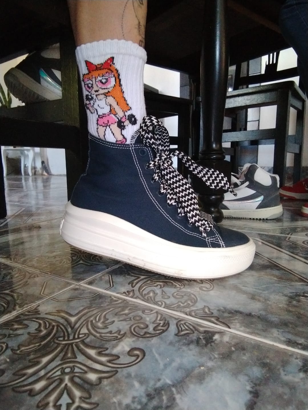 Customer photo review of Zapatillas Converse Chuck Taylor Move Hi Platform Azul Blanco
