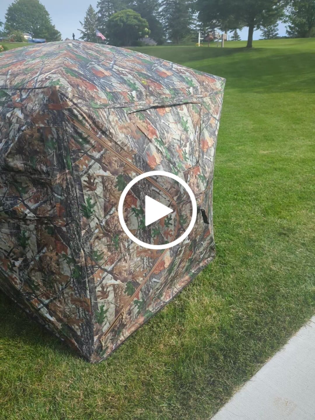 Customer video review of VisTrilogy 270 See Through Deer Ground Blind | 4-6 Person Modular Hunting Pop-Up Blind | Portable Dual 2 3 Person Blinds with 3-in-1 Design for Turkey