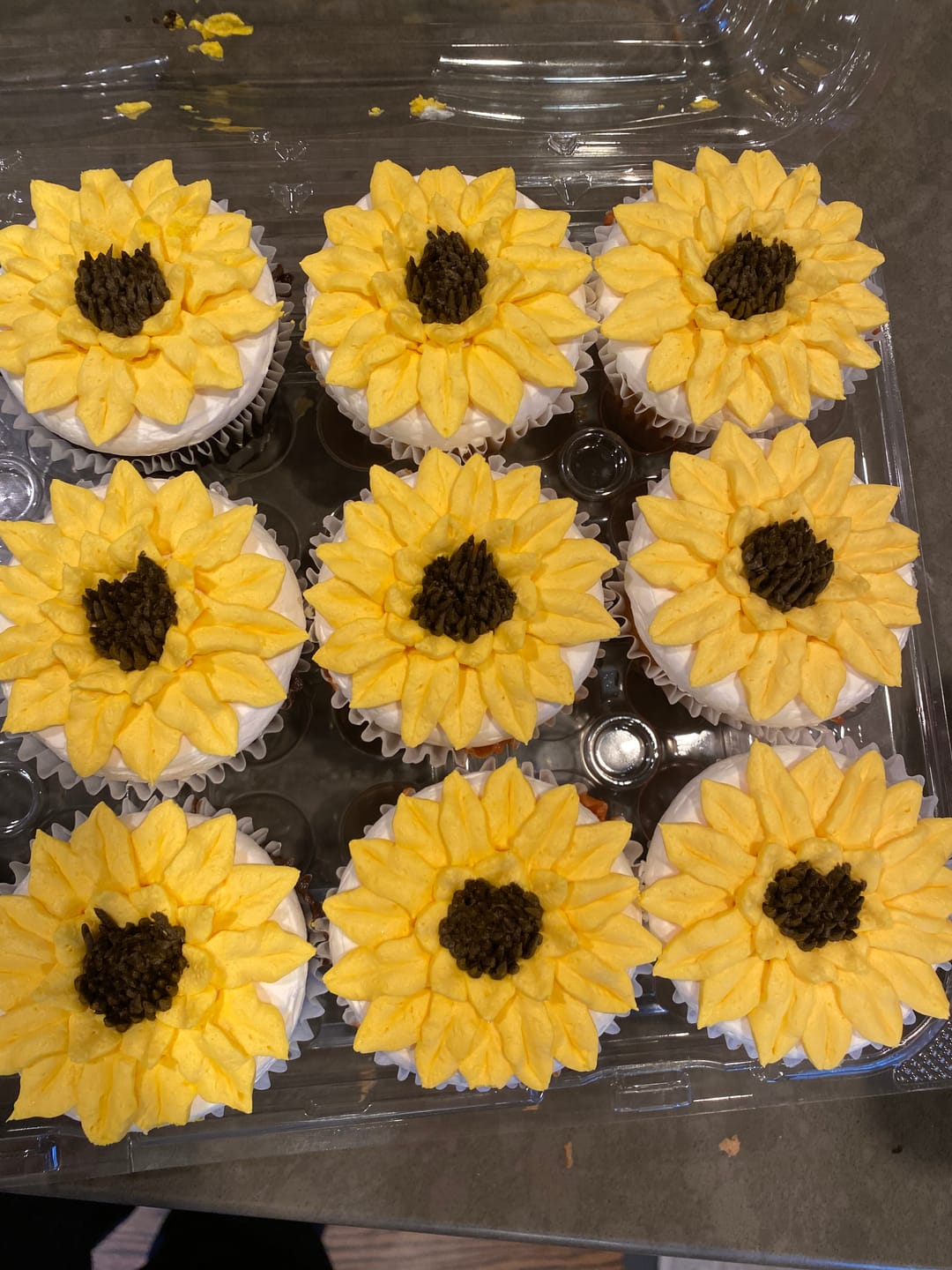 Customer photo review of Sunflower Cupcakes (per dozen)