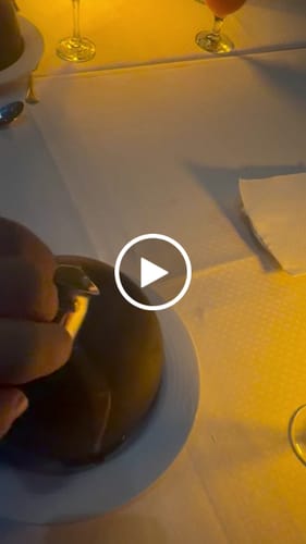 Customer video review of Mejorar postre por Esfera de Chocolate