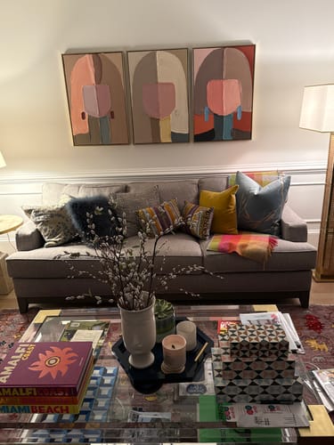 Customer photo review of Abstract Painting Set of 3 #SP085