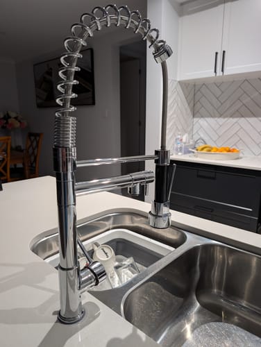 Customer photo review of Stavanger - Professional Pull-Down Kitchen Faucet With High Arc