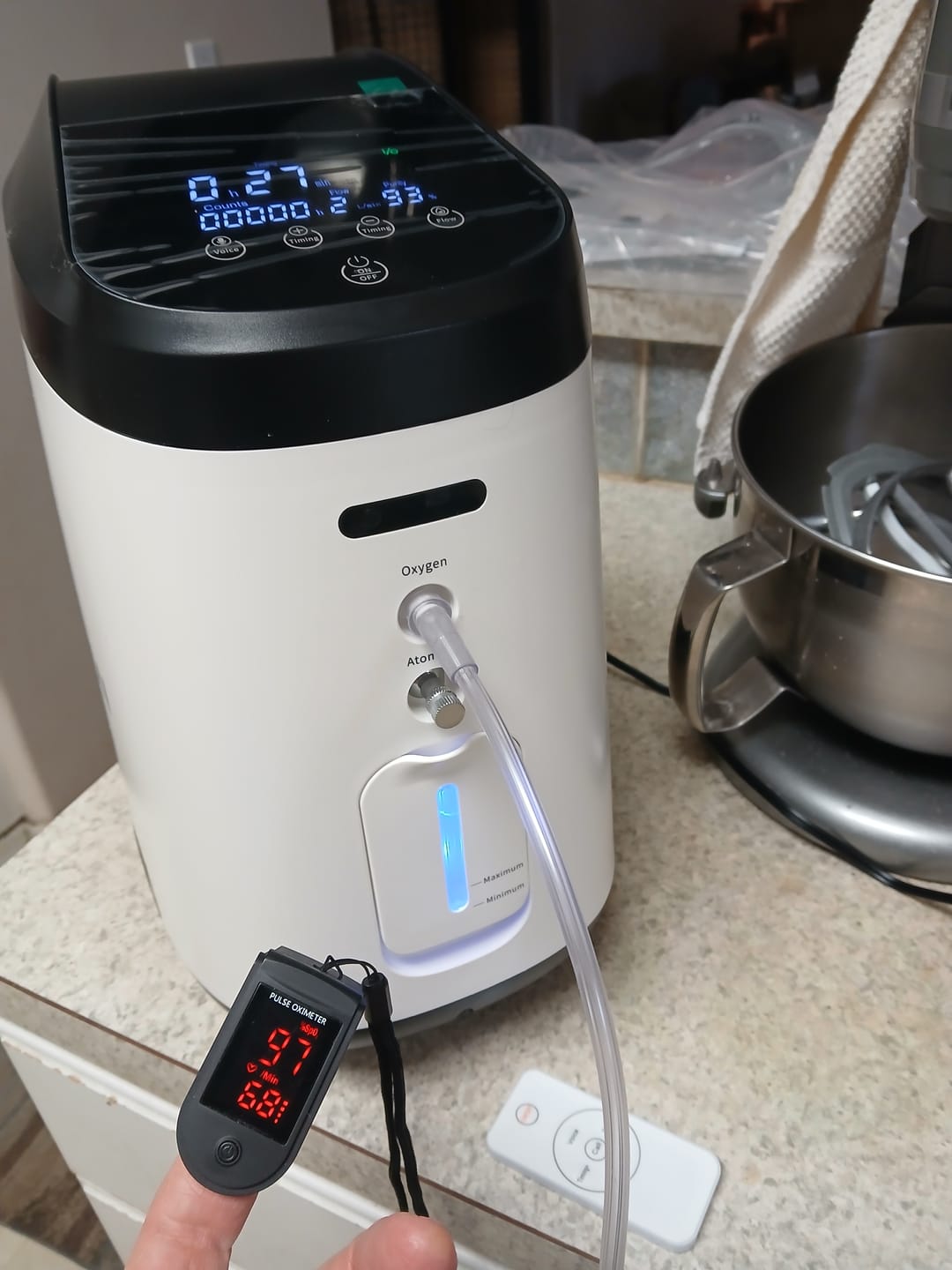 Customer photo review of VARON VH-2 Pro | Continuous Flow Home Oxygen Concentrator (1-8 settings)