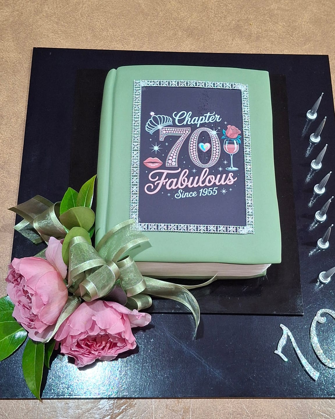 Customer photo review of A5 Rectangle Custom Edible Icing Image