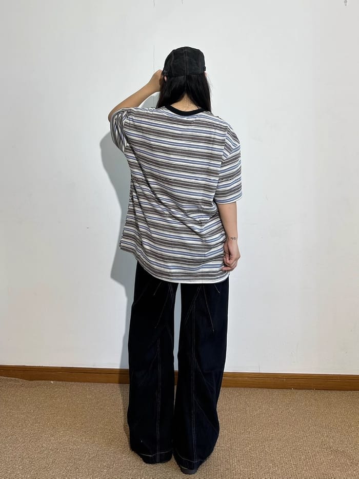 Customer photo review of Aelfric Eden Wrinkle Baggy Barrel Jeans