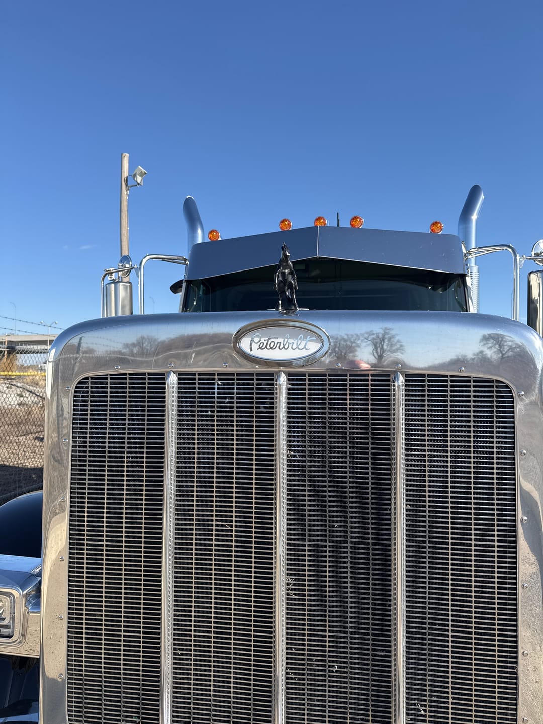 Customer photo review of Custom Peterbilt Emblem Decal Replacements Made In The USA (Choose Color)
