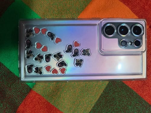 Customer photo review of Shaker Case™ with Custom Charms