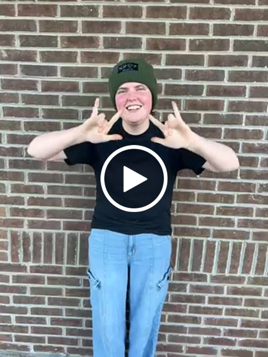 Customer video review of JESUS LOVES YOU ASL BEANIE+