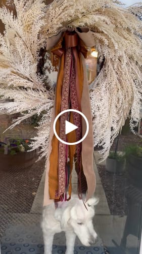 Customer video review of Haven Harvest Wreath Ribbon