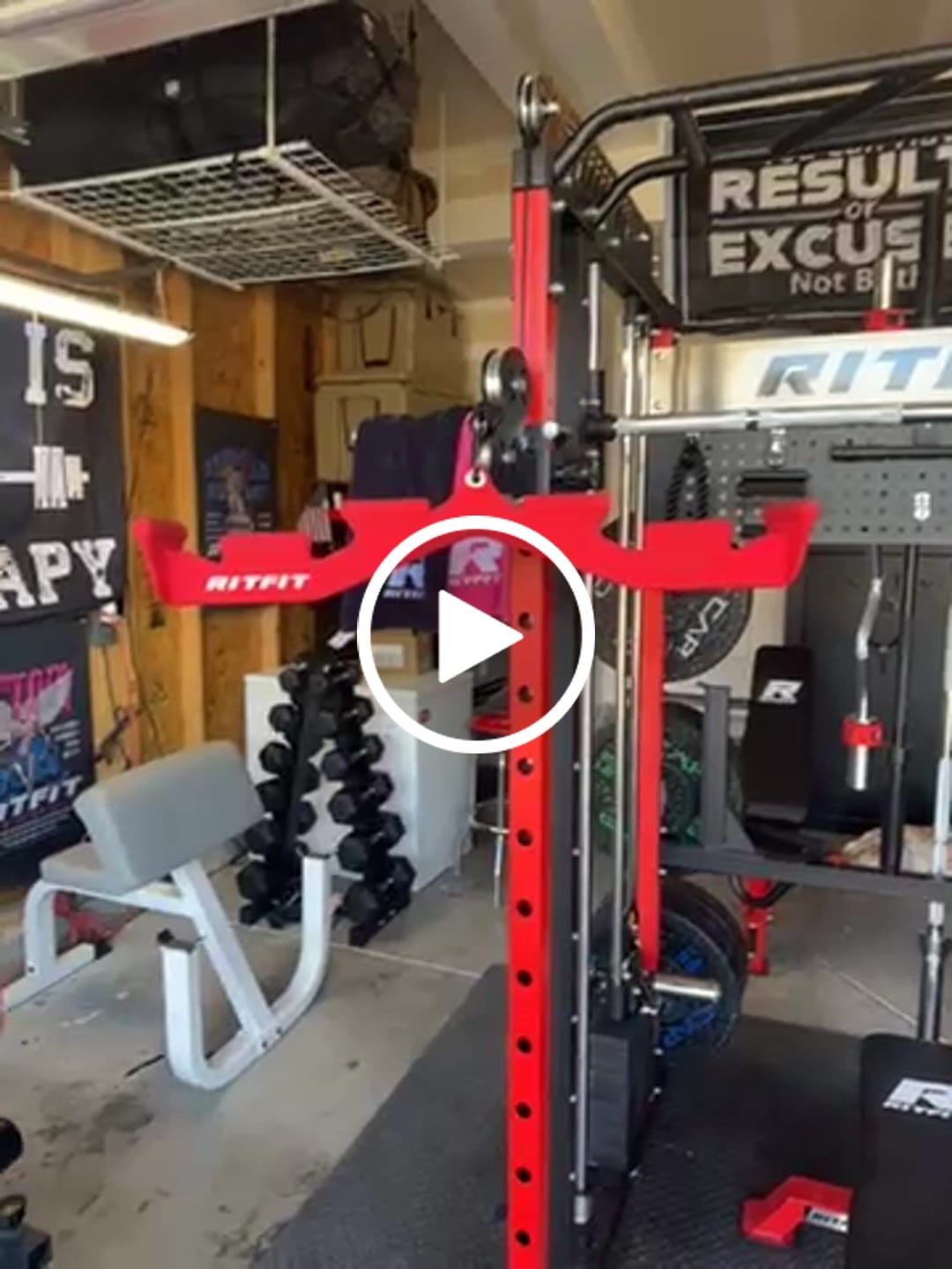 Customer video review of RitFit All-in-one Multi-Grip LAT Pull Down Bar