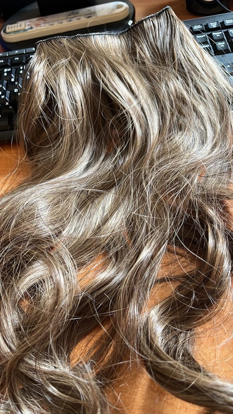 Customer photo review of Human Hair Topper 15*16cm Base All Shades