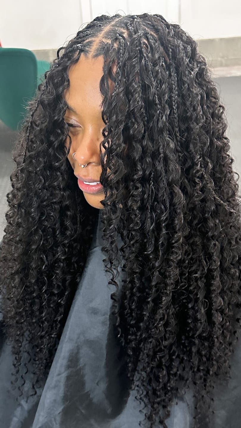 Customer photo review of Wholesale - Double Drawn Burmese Hair Bulk Braiding Hair (Price for 1 Bundle)