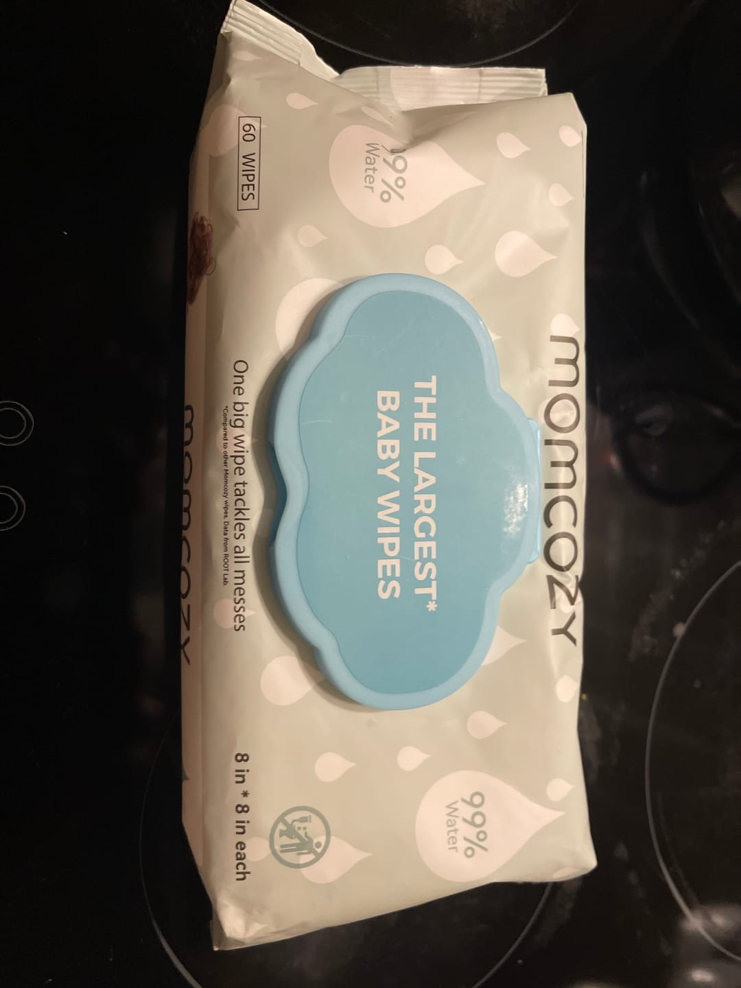 Customer photo review of Momcozy Largest Water Wipes 99% Water Based Wipes for Sensitive Skin (Unscented)