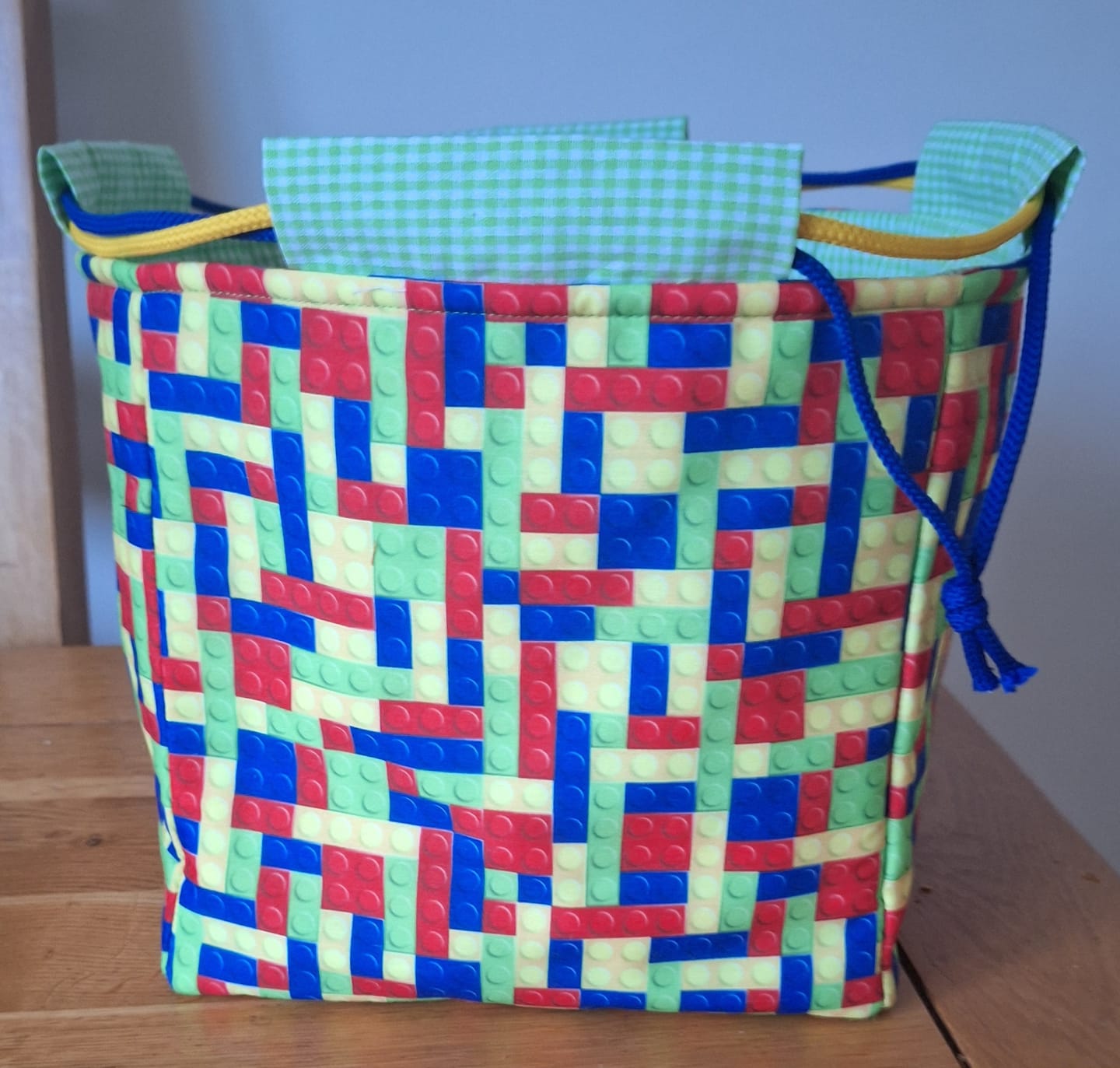 Customer photo review of Pixel Bricks Polycotton Fabric