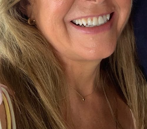 Customer photo review of Mini Heart Necklace