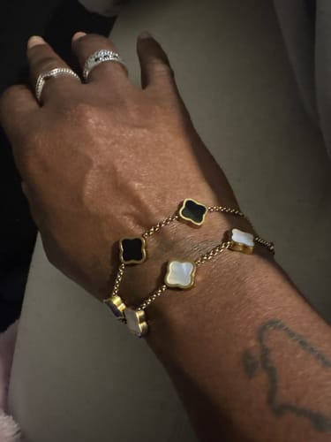 Customer photo review of Celine Clover Bracelet