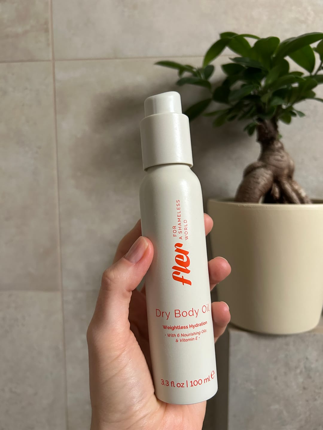 Customer photo review of Dry Body Oil