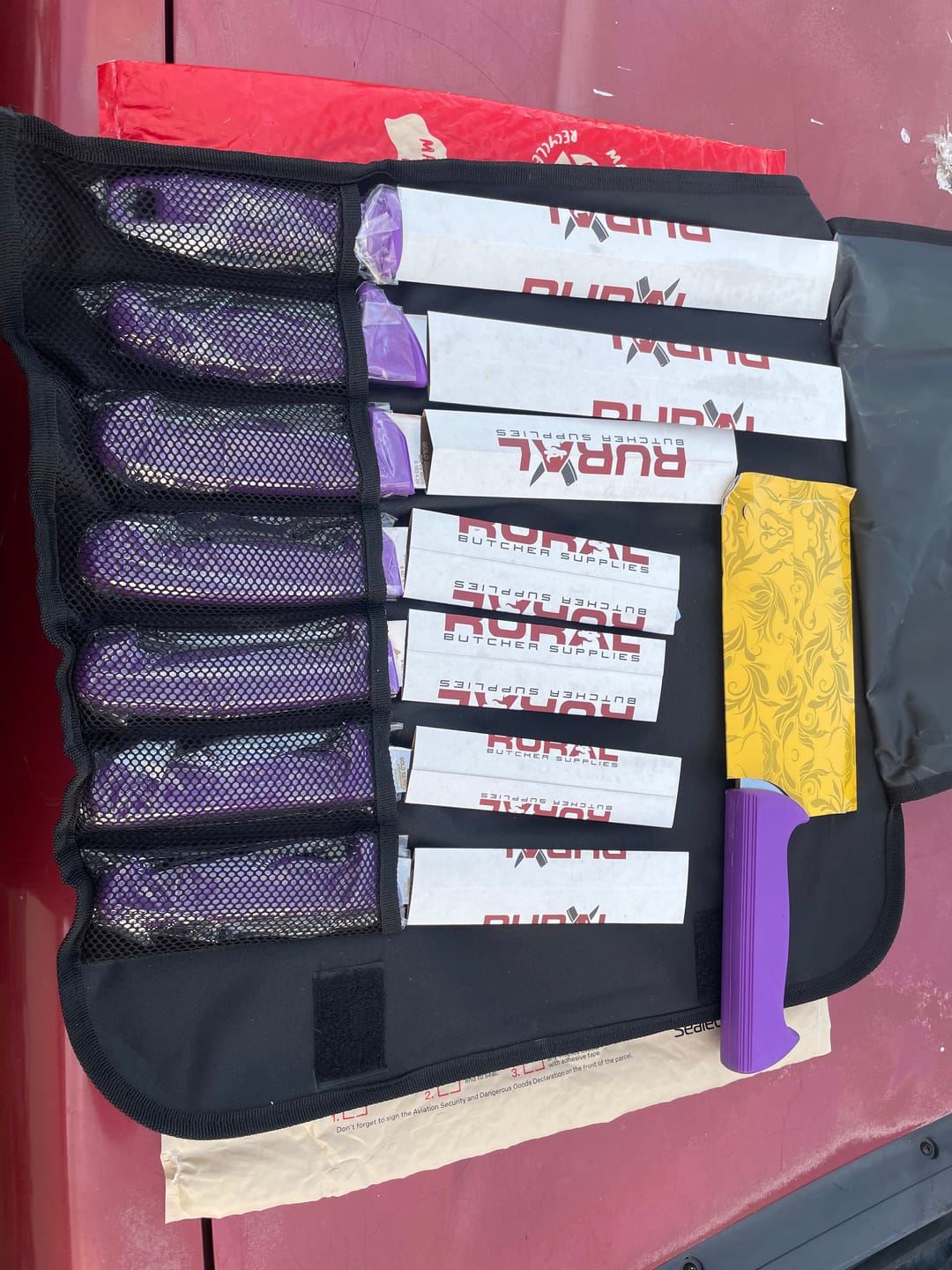 Customer photo review of 7PC Professional Butchers Knife Set with Cleaver