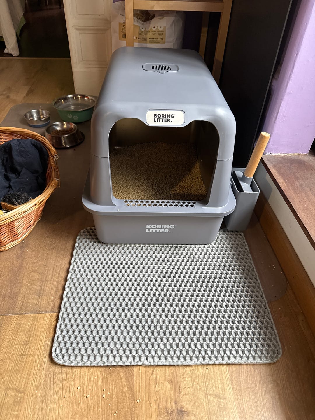 Customer photo review of BORING LITTER - Lettiera in Acciaio INOX