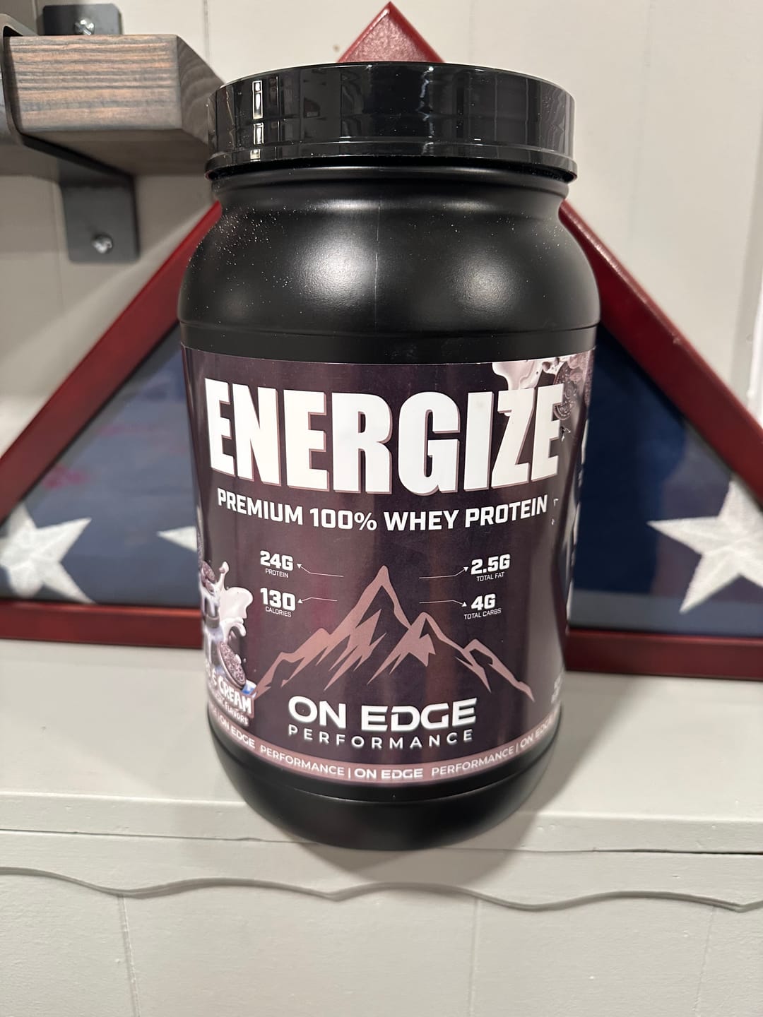 Customer photo review of 2lb ENERGIZE 100% WHY PROTEIN (Cookies and Cream)