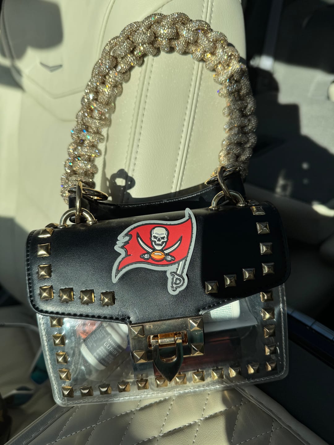 Customer photo review of Eden 2-in-1 Clutch - Champagne Bubbles