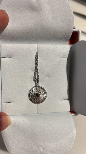 Customer photo review of Heart Talisman Necklace