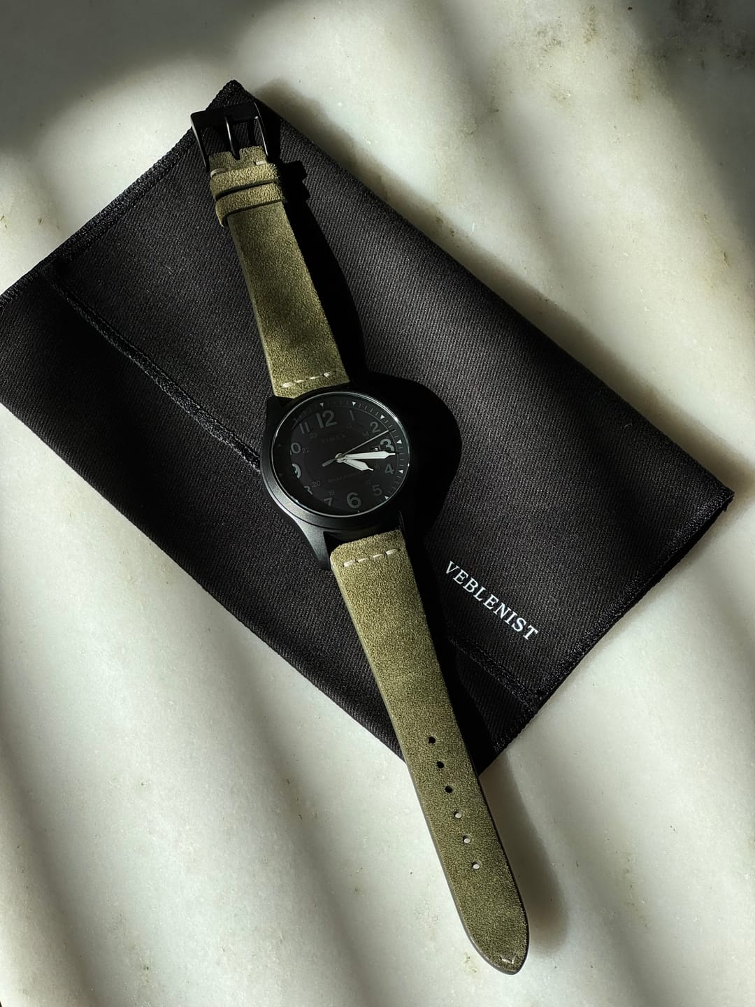 Customer photo review of Reseda Green Suede